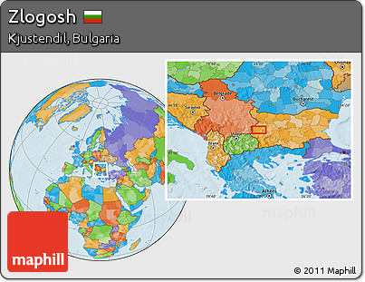 Political Location Map of Zlogosh