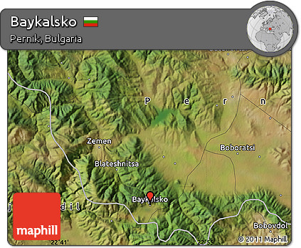 Satellite Map of Baykalsko