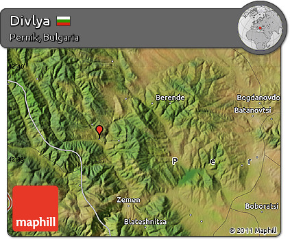 Satellite Map of Divlya