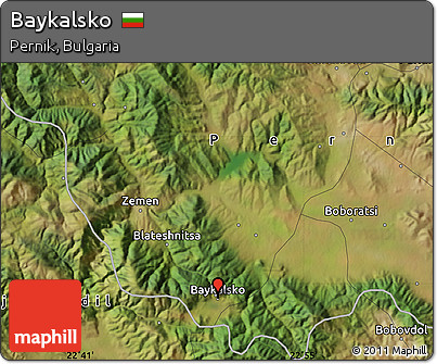 Satellite Map of Baykalsko