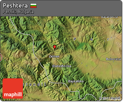 Satellite Map of Peshtera