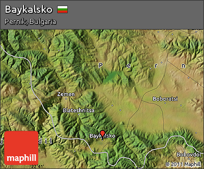 Satellite Map of Baykalsko