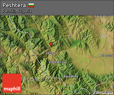 Satellite Map of Peshtera