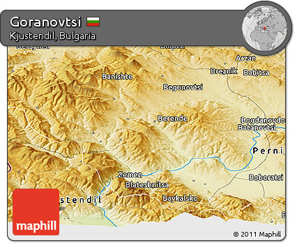 Physical Panoramic Map of Goranovtsi