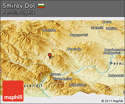 Physical Panoramic Map of Smirov Dol