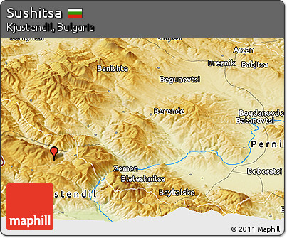 Physical Panoramic Map of Sushitsa