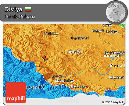 Political Panoramic Map of Divlya