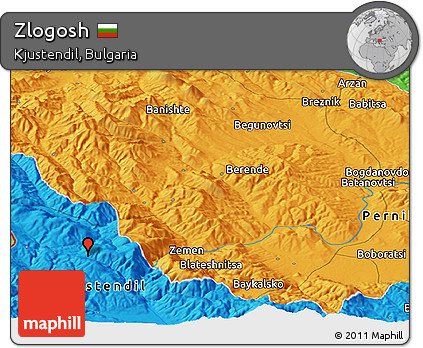 Political Panoramic Map of Zlogosh