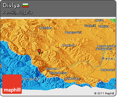 Political Panoramic Map of Divlya