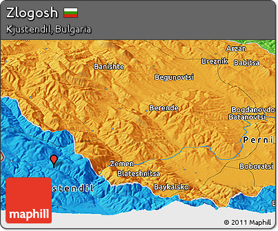 Political Panoramic Map of Zlogosh
