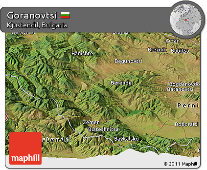 Satellite Panoramic Map of Goranovtsi