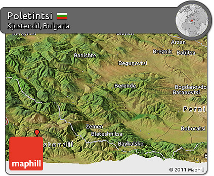Satellite Panoramic Map of Poletintsi