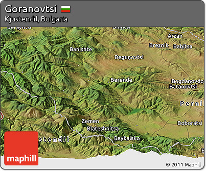 Satellite Panoramic Map of Goranovtsi