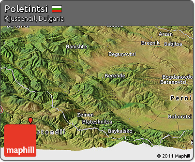 Satellite Panoramic Map of Poletintsi