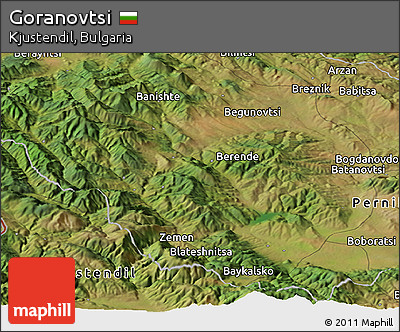 Satellite Panoramic Map of Goranovtsi