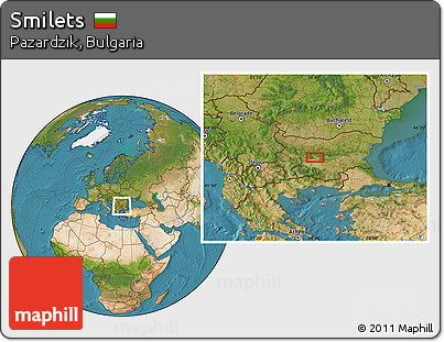 Satellite Location Map of Smilets