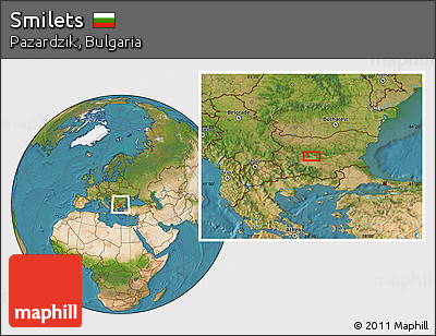Satellite Location Map of Smilets
