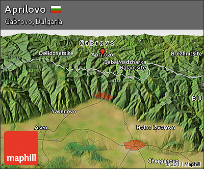Satellite 3D Map of Aprilovo