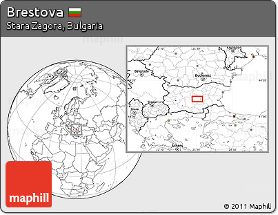 Blank Location Map of Brestova