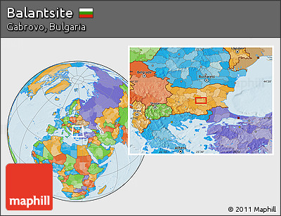 Political Location Map of Balantsite