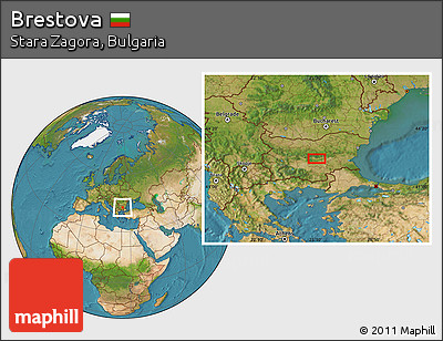 Satellite Location Map of Brestova