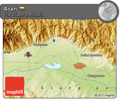 Physical Map of Asen