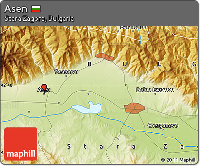 Physical Map of Asen