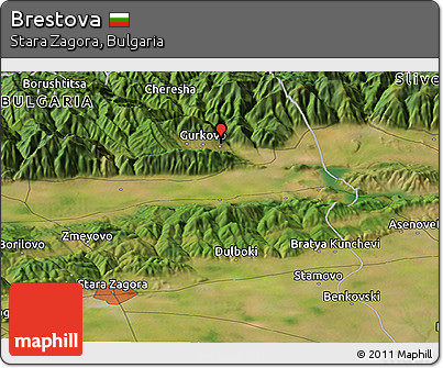 Satellite Panoramic Map of Brestova