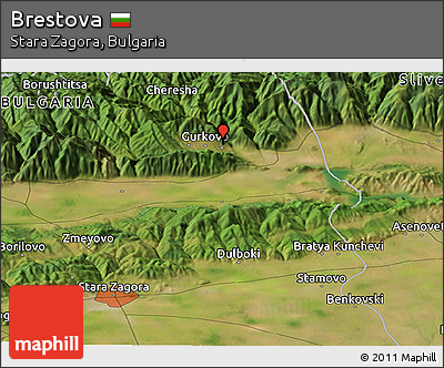 Satellite Panoramic Map of Brestova
