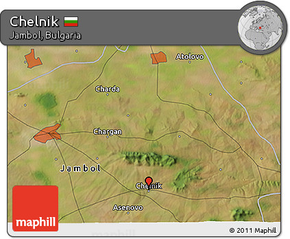Satellite 3D Map of Chelnik