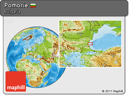 Physical Location Map of Pomorie