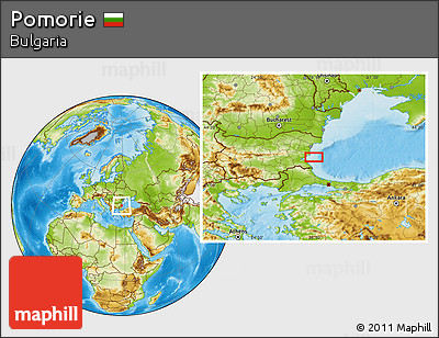 Physical Location Map of Pomorie