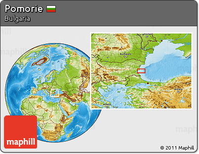 Physical Location Map of Pomorie