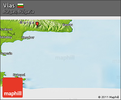 Physical Panoramic Map of Vlas
