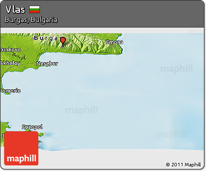 Physical Panoramic Map of Vlas