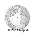 Outline Map of the Area around 42° 35' 40" N, 28° 49' 30" W, rectangular outline