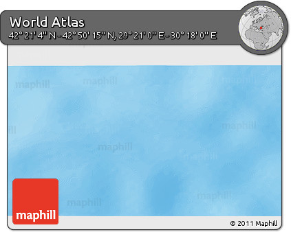 Physical 3D Map of the Area around 42° 35' 40" N, 29° 49' 30" E