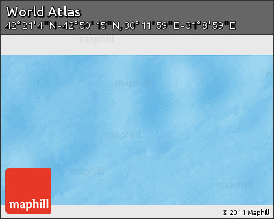 Physical 3D Map of the Area around 42° 35' 40" N, 30° 40' 29" E