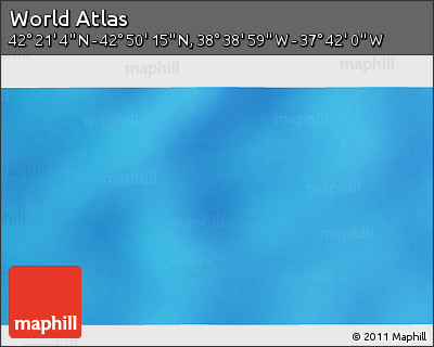 Physical 3D Map of the Area around 42° 35' 40" N, 38° 10' 29" W