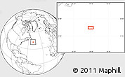 Blank Location Map of the area around 42° 35' 40" N, 49° 13' 30" W