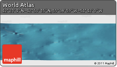 Satellite Panoramic Map of the Area around 42° 35' 40" N, 55° 10' 29" W