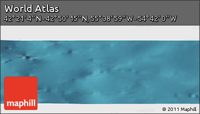 Satellite Panoramic Map of the Area around 42° 35' 40" N, 55° 10' 29" W