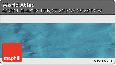 Satellite Panoramic Map of the Area around 42° 35' 40" N, 56° 52' 30" W