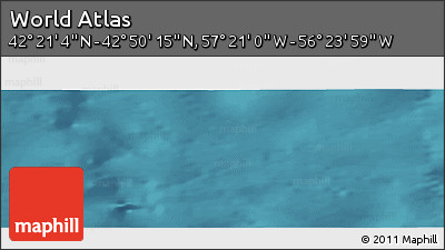Satellite Panoramic Map of the Area around 42° 35' 40" N, 56° 52' 30" W