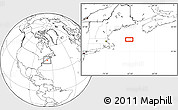 Blank Location Map of the area around 42° 35' 40" N, 67° 55' 30" W