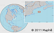 Gray Location Map of the area around 42° 35' 40" N, 67° 55' 30" W
