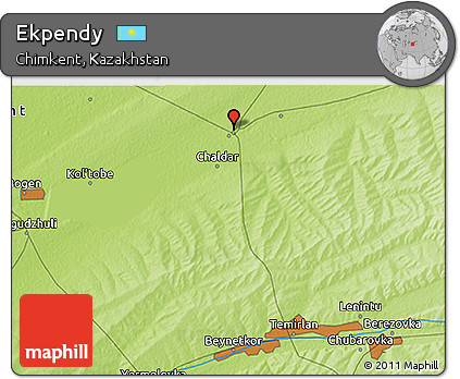 Physical 3D Map of Ekpendy