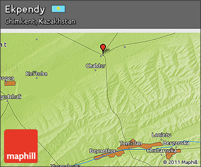 Physical 3D Map of Ekpendy