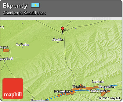 Physical 3D Map of Ekpendy