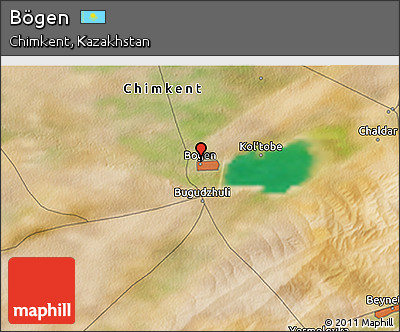 Satellite 3D Map of Bögen